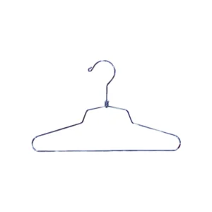 Cintres Bois Chrome 30 cm – Lot de 100 pièces